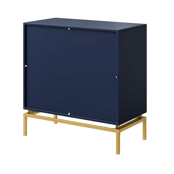 JAYDEN CREATION Vico Mid-century Navy 31 in. Tall Embossed JAYDEN CREATION Vico Mid-century Navy 31 in. Tall Embossed