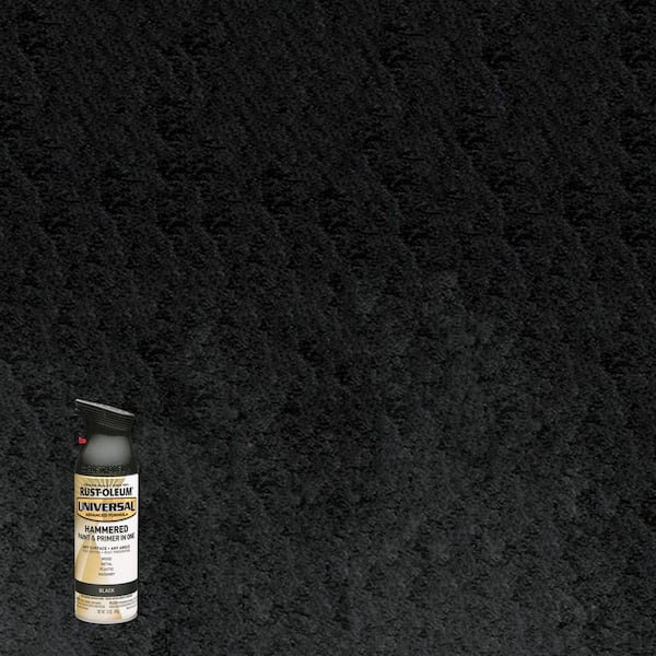 Rust-Oleum Universal 12 oz. All Surface Hammered Black Spray Paint and Primer in One