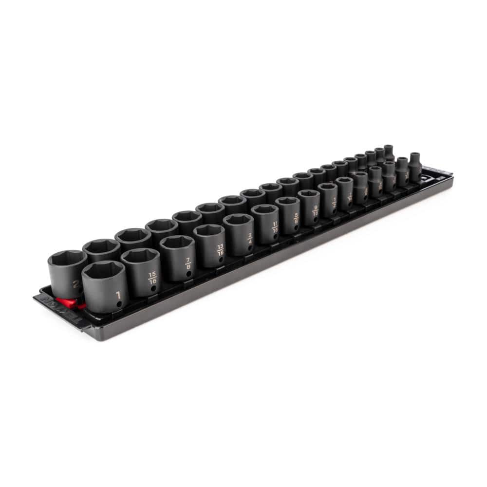 TEKTON 3/8 in. Drive 6Point Impact Socket Set, 34Piece (1/41 in, 6