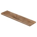Trail Oak/Georgia Clay 47 in. Length x 12-1/8 in. W x 1-11/16 in. T Vinyl Right Return for Stairs 1 in. T
