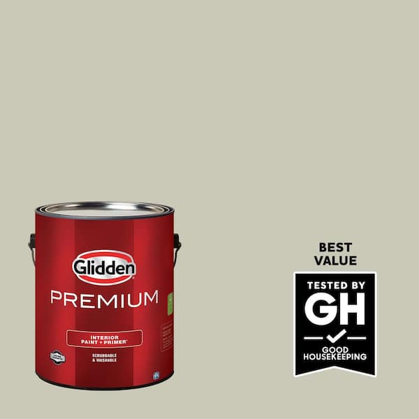 Glidden Premium 1 gal. PPG1029-3 French Gray Linen Eggshell Interior Paint