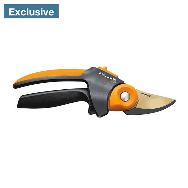Fiskars Pruner Anvil Lopper Titanium Steel Blade Smooth Cutting Soft Grip 15 in 