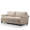 Zinus Josh 78 in. Round Arm 3-Seater Sofa in Beige SSTD-BG - The Home Depot