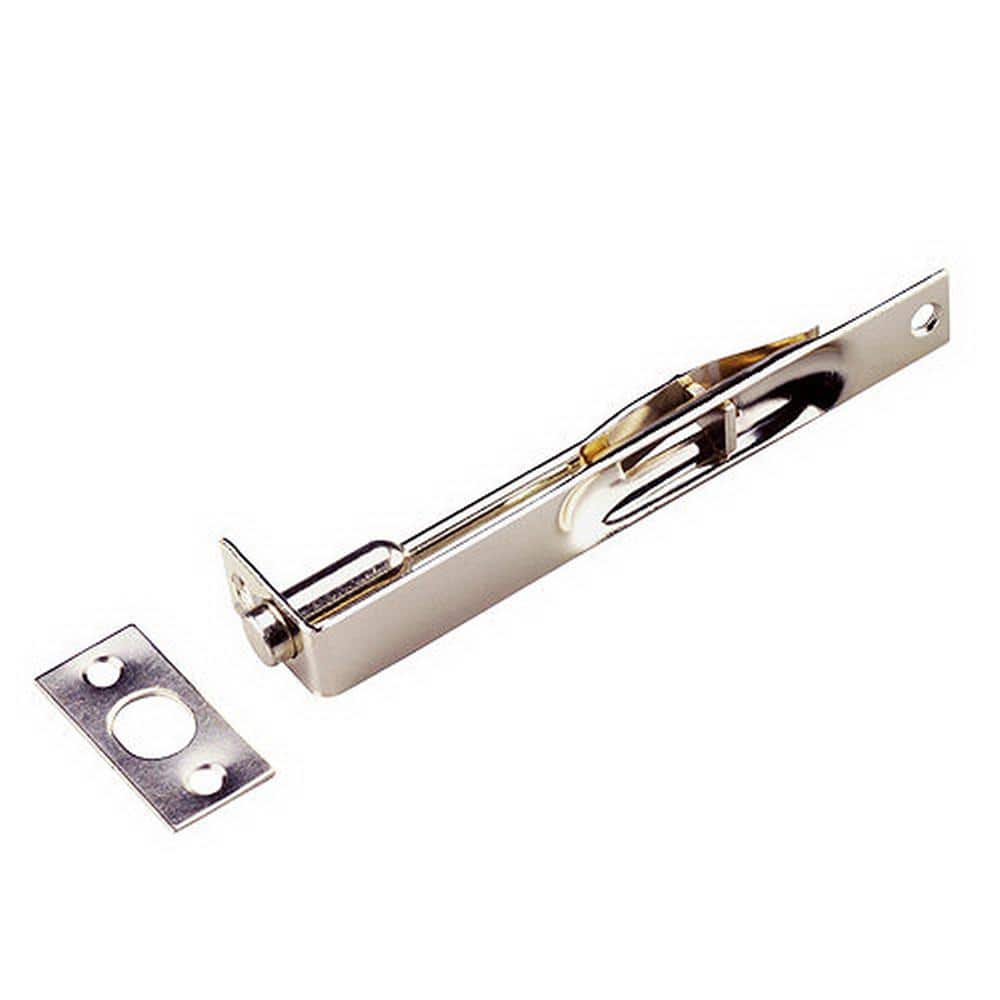 6 in. x 3/4 in. Antique Nickel Flush Bolt