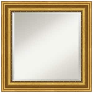 Parlor Gold 25.75 in. H x 25.75 in. W Framed Wall Mirror