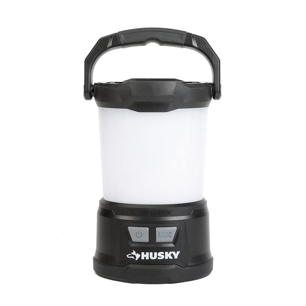 Husky 2200 Lumens Hybrid Power Dimmable Lantern 91390 - The Home Depot