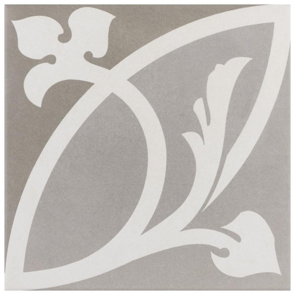 Merola Tile Caprice Liberty Taupe 7-7/8 in. x 7-7/8 in. Porcelain Floor and Wall Take Home Tile Sample