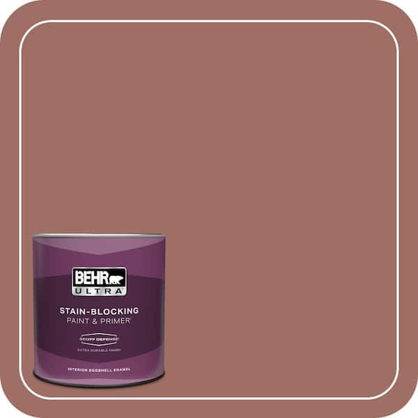 BEHR ULTRA 1 qt. #190F-5 Brandy Extra Durable Eggshell Enamel Interior Paint & Primer