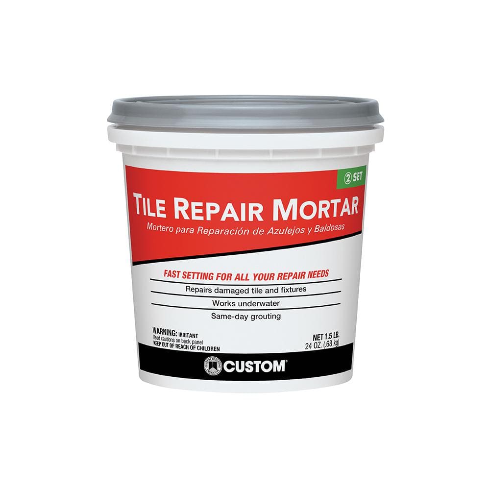 Custom Building Products Tile Repair Mortar White 1.5 lb. TRMW1 - The Home  Depot