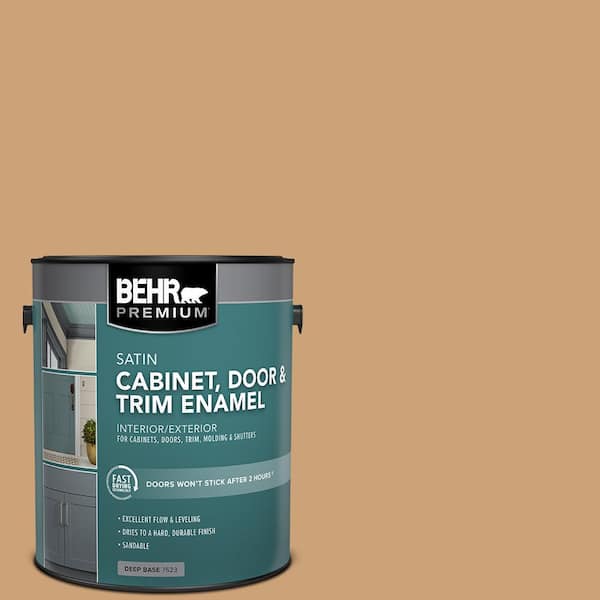 BEHR PREMIUM 1 gal. PPU416 Kenya Satin Enamel Interior/Exterior Door and Trim Paint