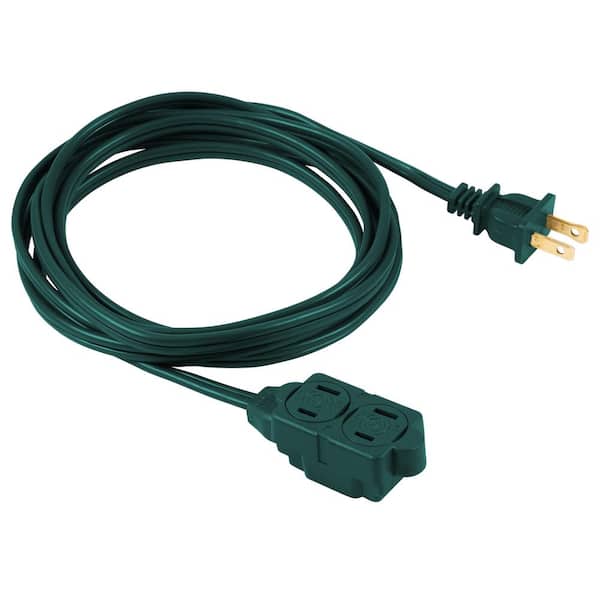 GE 9 ft. Green Extension Cord