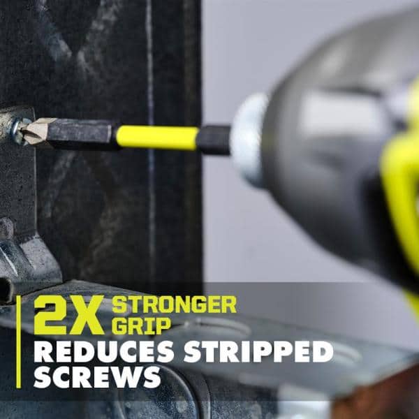 RYOBI - 3-1/2 in. Diamond Grit Impact Drive Bits (3-Piece)