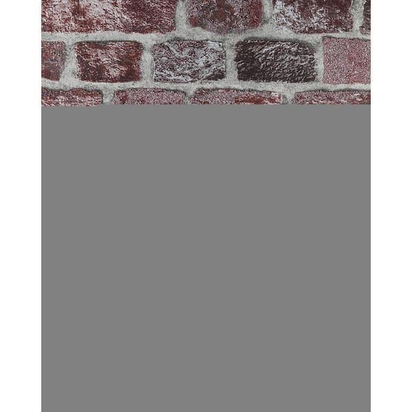 Brewster Baker Street Red Brick Wallpaper Sample