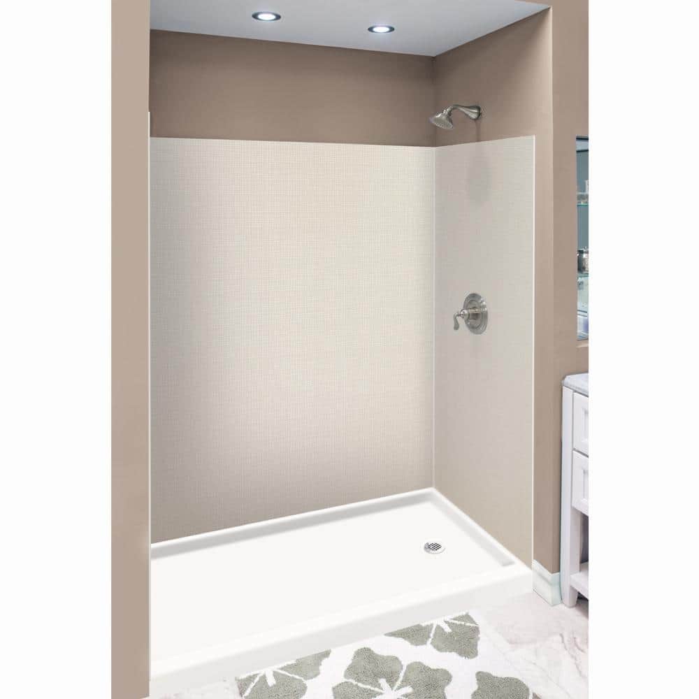 Cameo Solid Surface 3-Piece Shower Wall Kit, 36" x 60" x 72"