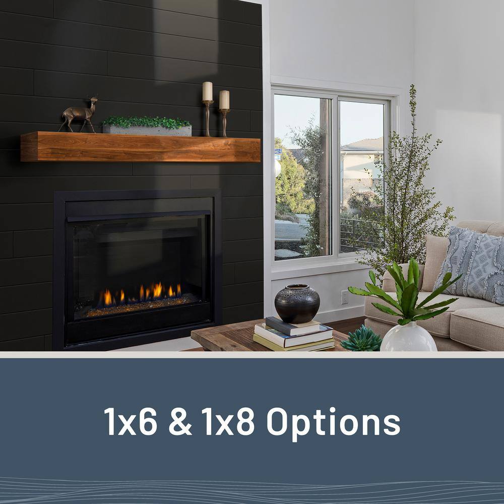 Midnight Black Smooth Pine Shiplap Panels, 96'' x 5.25''