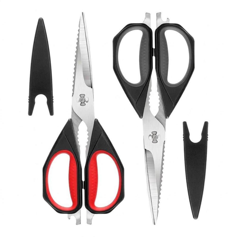 9.25 in. Heavy Duty Stainless Steel Kitchen Shears Utility Scissors Come Apart Blades for Meat Fish 2 Pack price history on PriceWatchPro