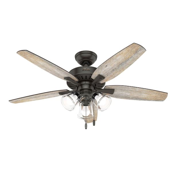 Hunter Ferndale 48 in. LED Indoor Noble Bronze Ceiling Fan with Light