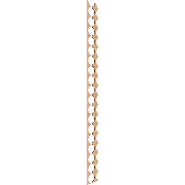 Ekena Millwork Pandora 94 in. H x 0.375 in. W Slatwall Panels in Maple 17-Pack