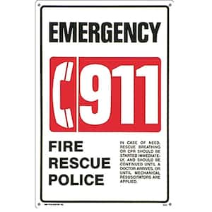 Residential or Commercial Swimming Pool and Spa Signs, 911 Emergency