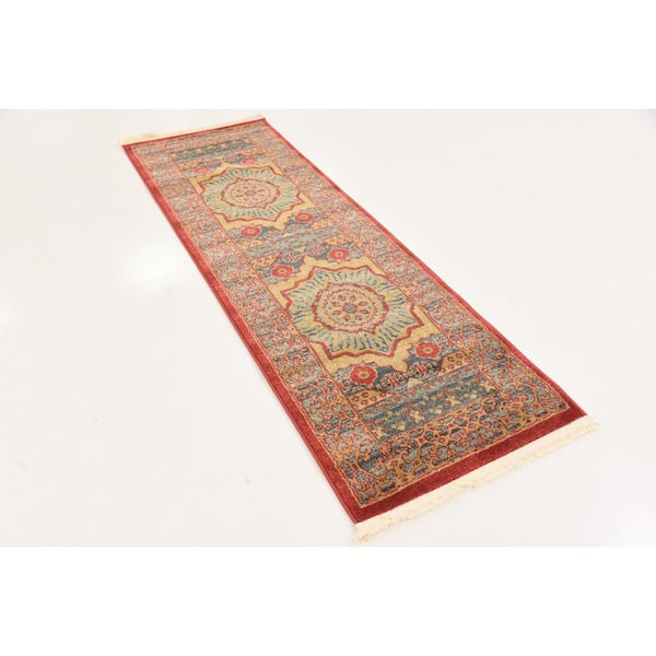 Palace Quincy Navy Blue 2' 0 x 6' 0 Runner Rug