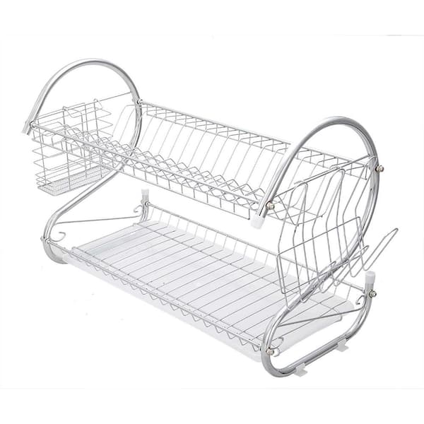 Multi-functional Dish Rack With Drip Tray - Minimalist Cabinet Under Sink  Storage Organizer For Plates, Bowls, Forks, Spoons, Knives, And Chopsticks  - Efficient Tableware Draining Cage For Kitchen Accessories - Temu