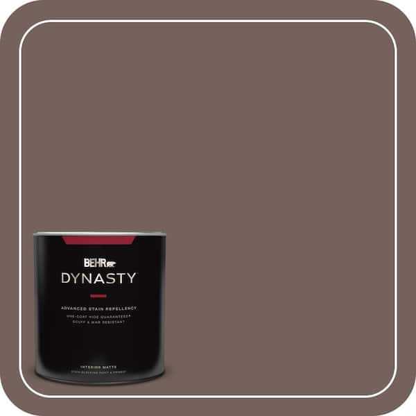 BEHR DYNASTY 1 qt. #730B-6 Sweet Truffle Matte Interior Stain-Blocking Paint and Primer