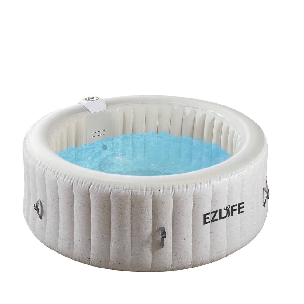 EZLIFE 4 Person, Hot Tub, 100 Aqua Jet, Inflatable Hot Tub With