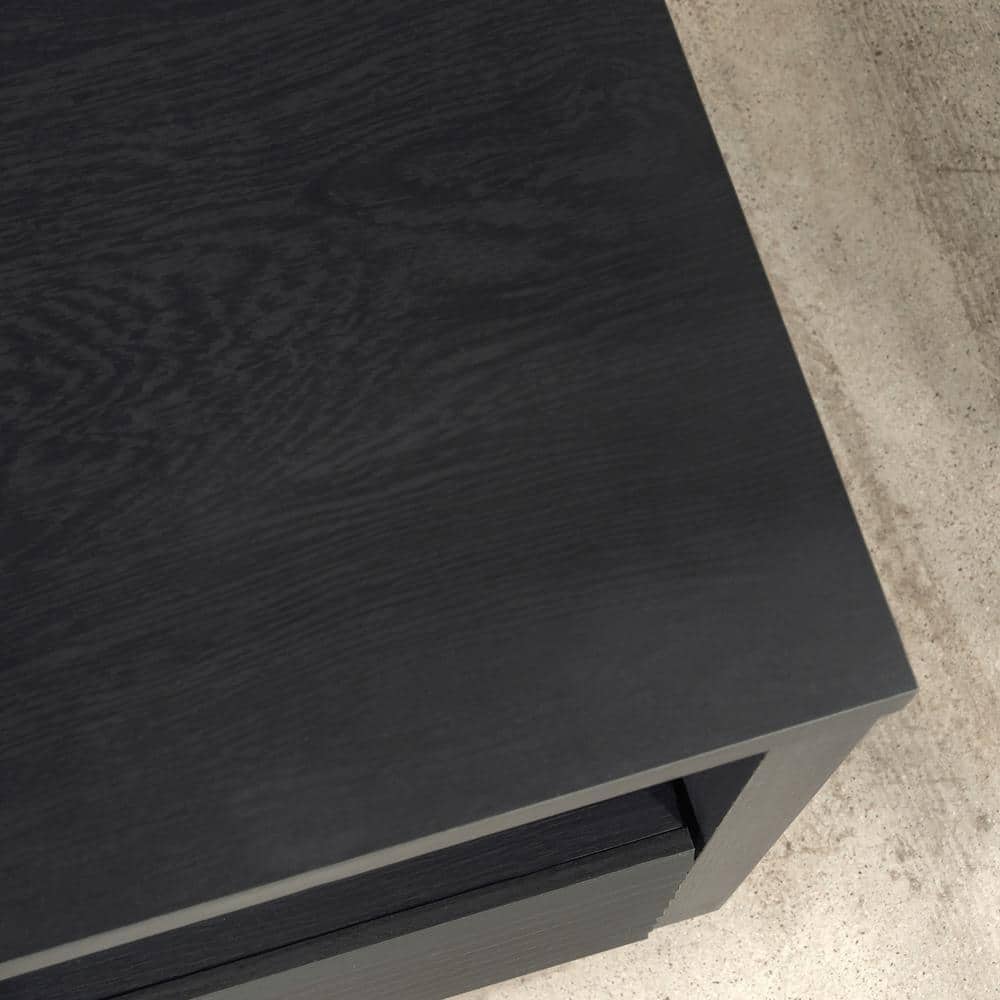 Raven Oak 70'' Entertainment Credenza with Cabinet Storage