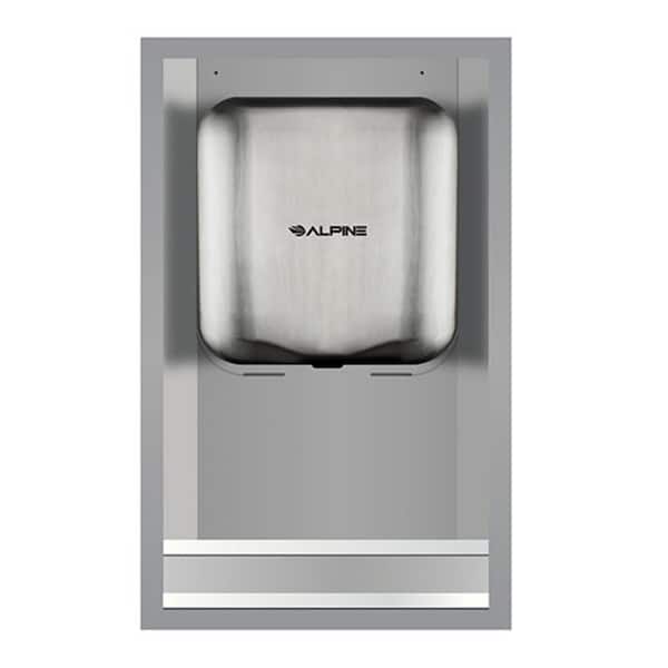 Alpine Industries 400-RECESS ADA Compliant Stainless Steel Recess Kit for the Hemlock Electric Hand Dryer - 3