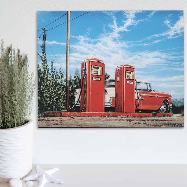 Open Road Brands 23.5 in. x 29.5 in. Georg Huber Red Gas