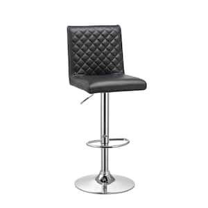 Brax Black Adjustable Swivel Bar Stools (Set of 2)