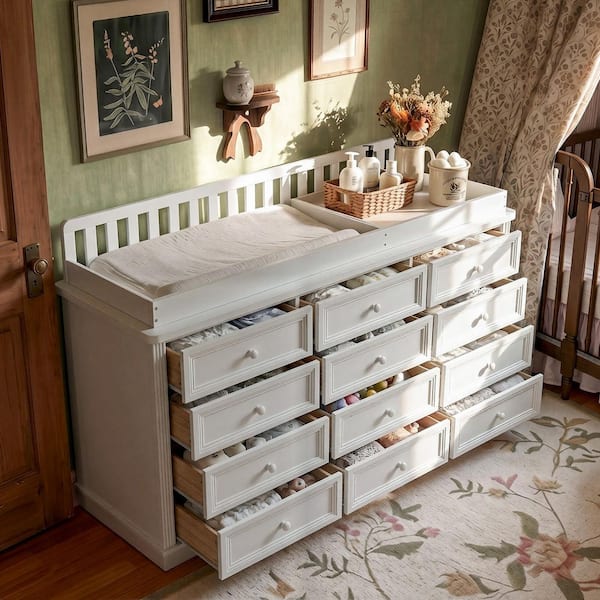 dresser drawers under $100 ZUNMOS 9 Drawer Fabric Dresser, Tall Storage Chest for Clothes, Linens, Black Organizer