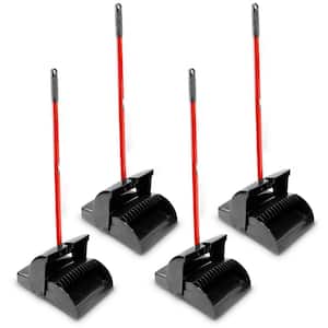 Closed Lid Lobby Dustpan with Handle (4-Pack)