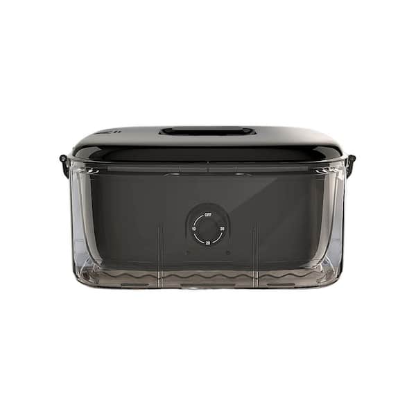 Electric Towel Steamer Hot Warmer 600W Tabletop Heater Holds 18-Towels 30 Minute Timer Salon Spa Black