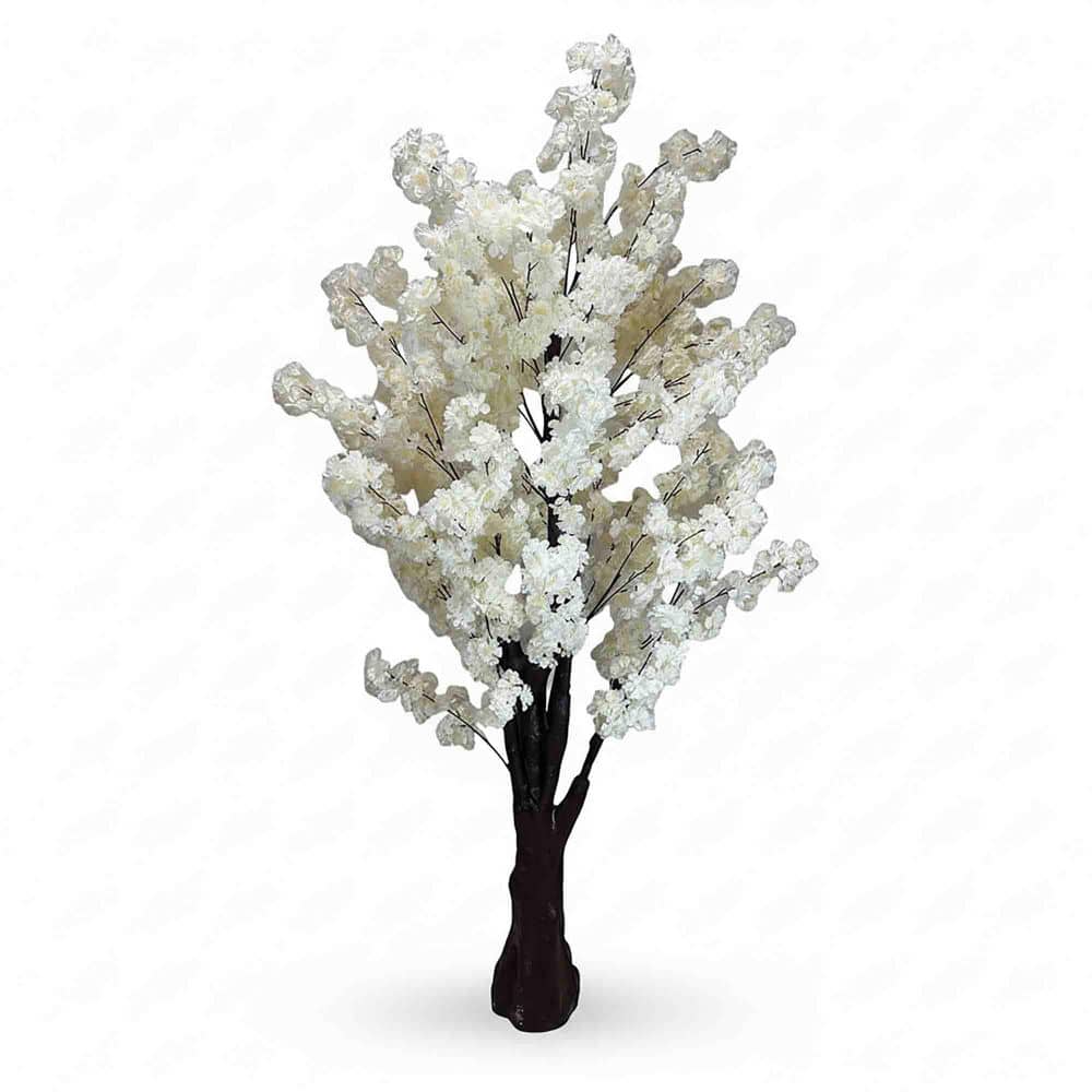 White 6.5 ft. Artificial Cherry Blossom Tree TG26D8T1W - The Home