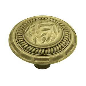 Sundial 1-3/8 in. (35mm) Antique Brass Round Cabinet Knob