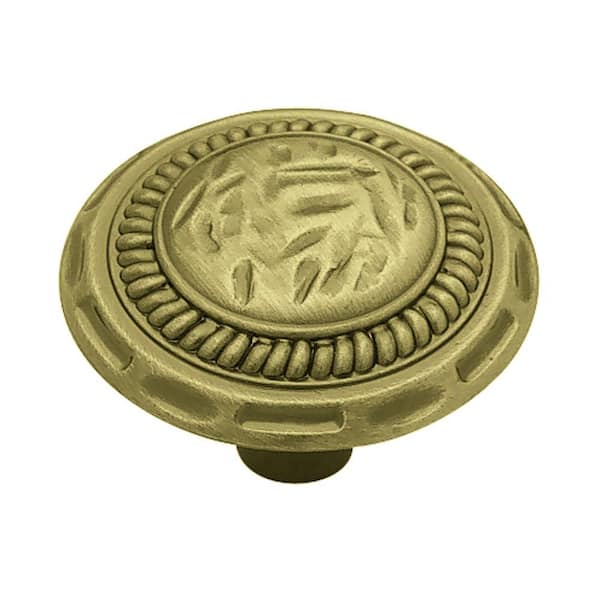 Liberty Liberty Sundial 1-3/8 in. (35 mm) Antique Brass Round Cabinet Knob