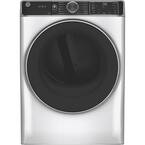 7.8 cu. ft. Smart Front Load Gas Dryer in White with Steam and Sanitize Cycle, ENERGY STAR