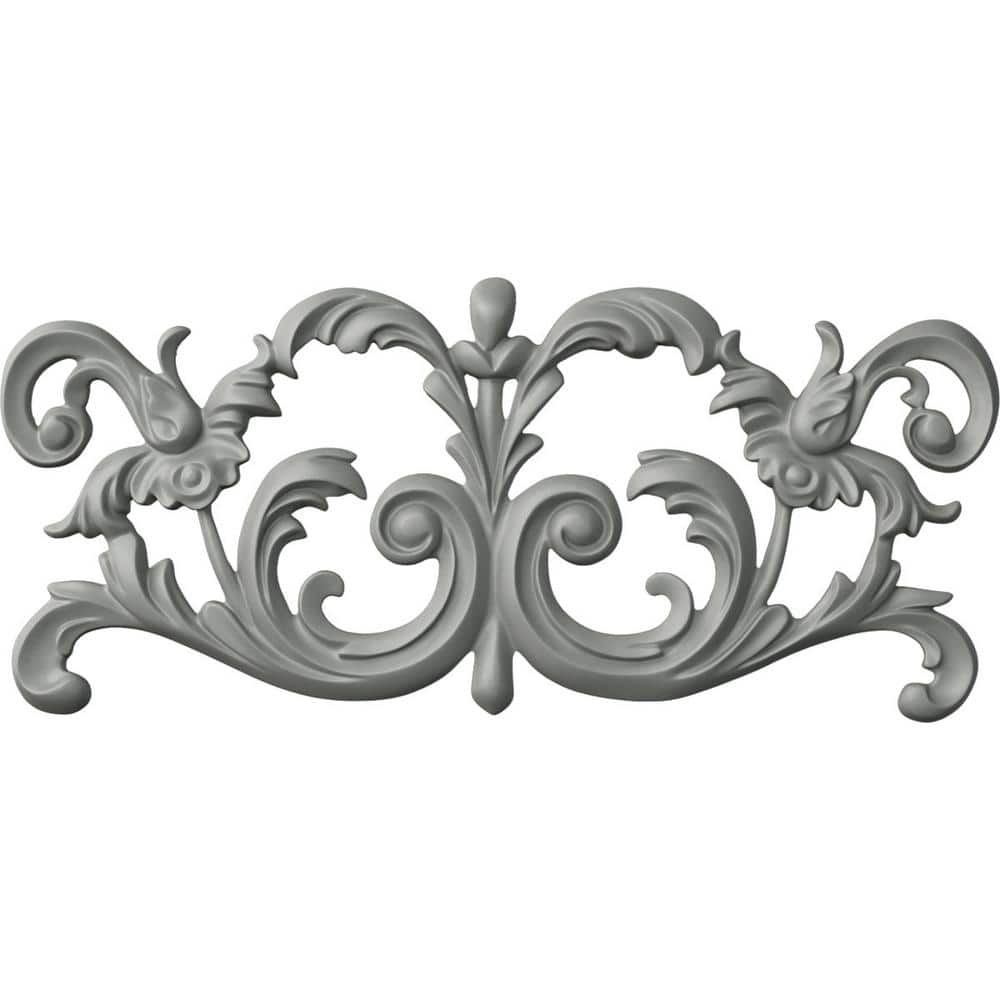 Ashford White Polyurethane Rectangular Onlay Scroll