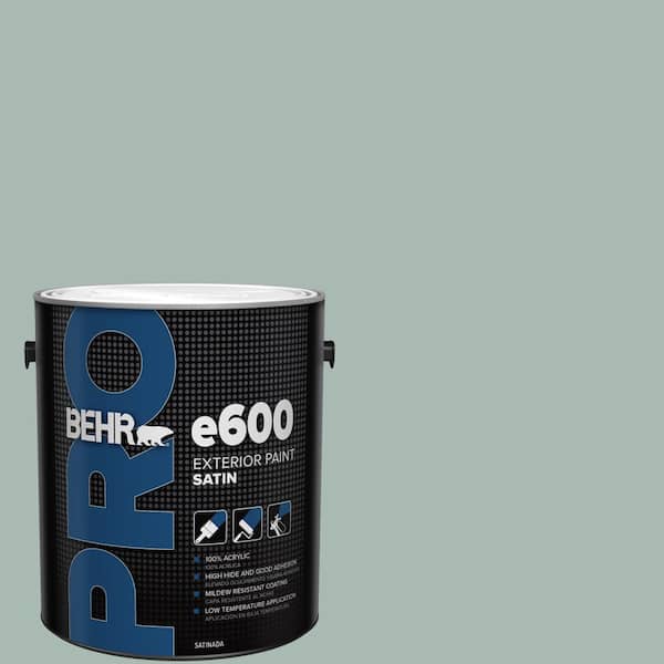 BEHR PRO 1 gal. #BXC-85 Quiet Teal Satin Exterior Paint