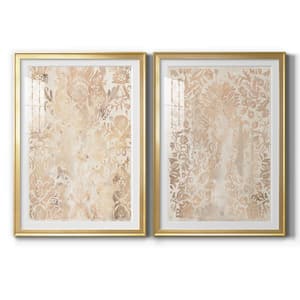 Walnut Damask III by Wexford Homes 2-Pcs Framed Abstract Paper Art Print 18.5 in. x 24.5 in.