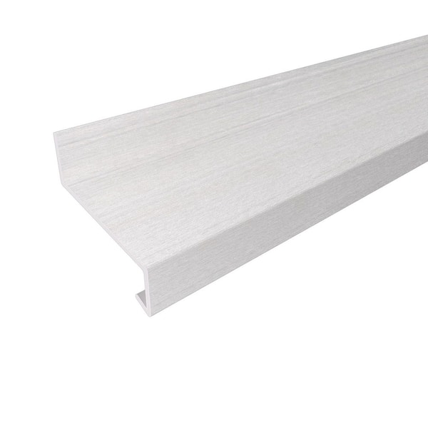 NewTechWood Alusions 0.69 in. x 1.56 in. x 8 ft. Arctic Snow White