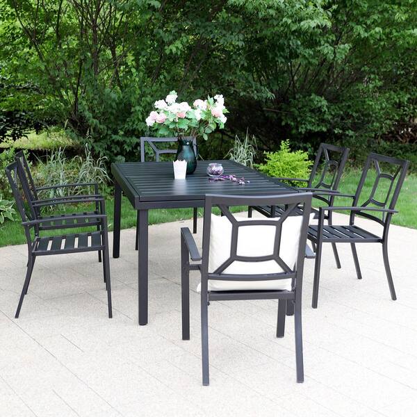 Piece Metal Outdoor Patio Dining, Room And Board Outdoor Furniture Reviews