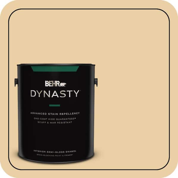 1 gal. #M300-3 Harmonious Gold Semi-Gloss Enamel Interior Stain-Blocking Paint & Primer