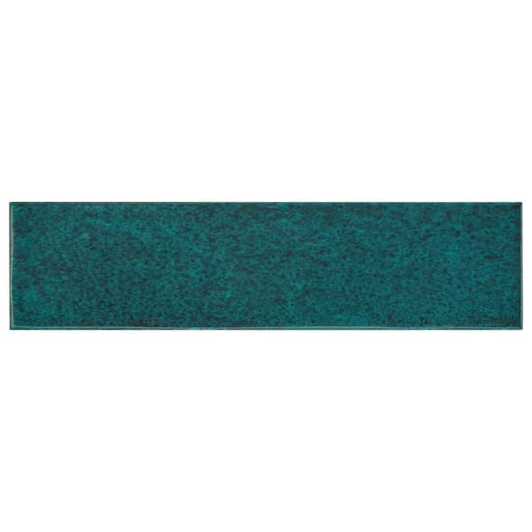 Daltile LuxeCraft Arteko Deep Teal 3 in. x 6 in. Glazed Wall Ceramic Tile Sample
