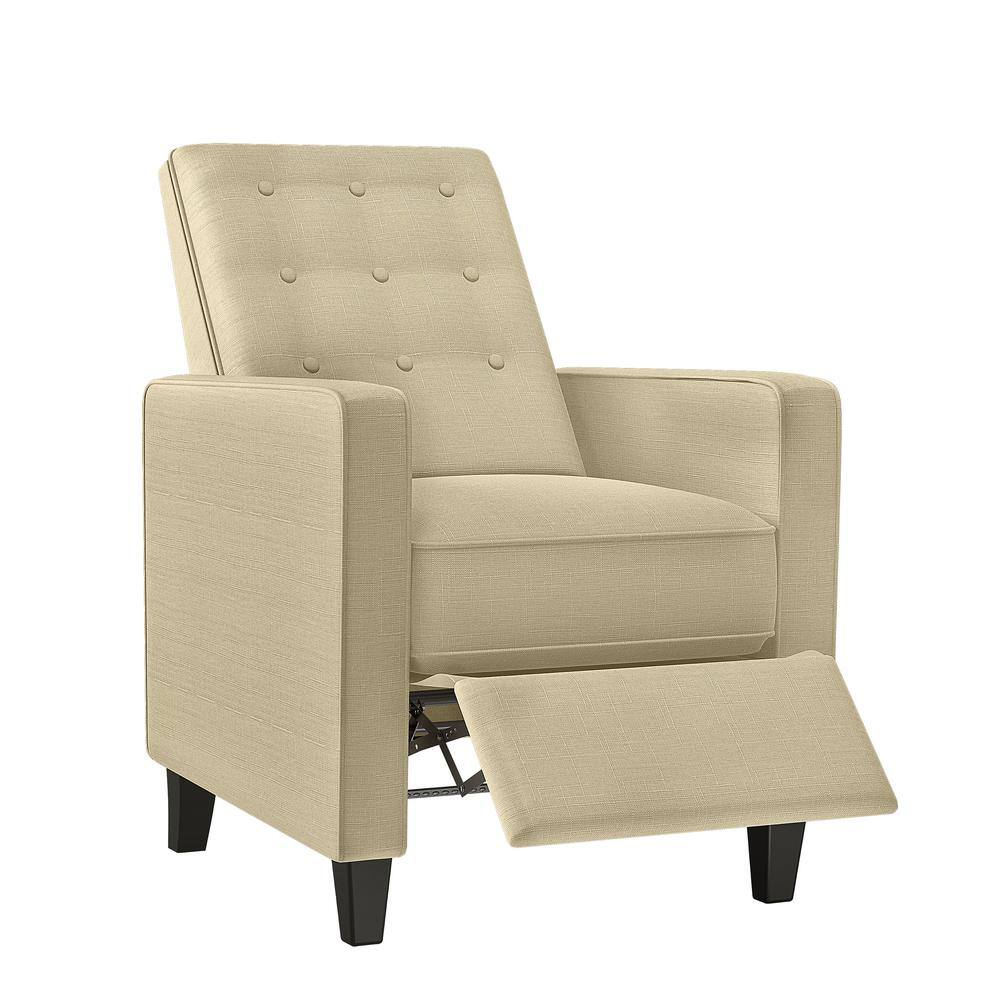 button tufted recliner