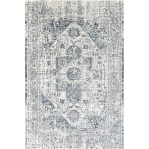 Justine Light Blue 8 ft. x 10 ft. Persian Area Rug