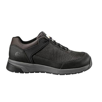 Men's Force - Slip Resistant Athletic Work Shoe - Nano Composite Toe - Black - Size (14W)