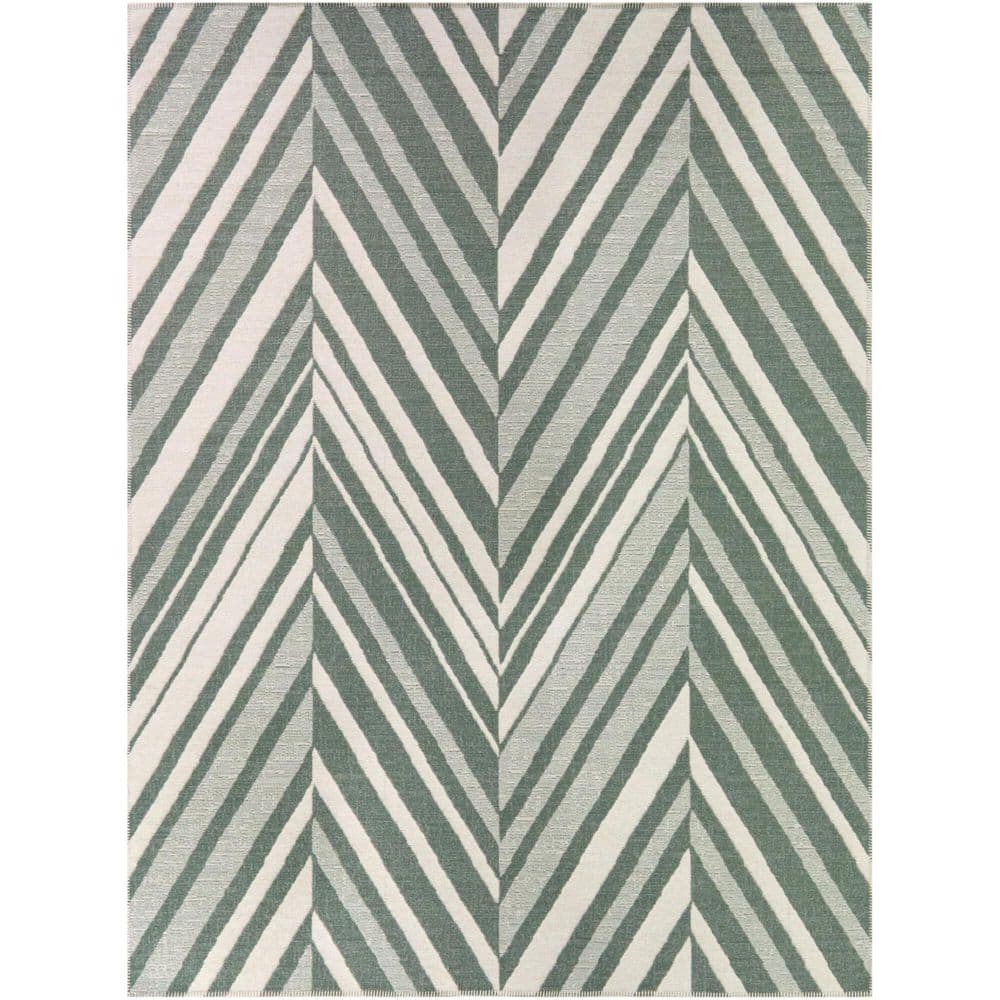 Allegrezza Blue 7 ft. 10 in. x 10 ft. Broken Chevron Indoor/Outdoor Area Rug price history on PriceWatchPro