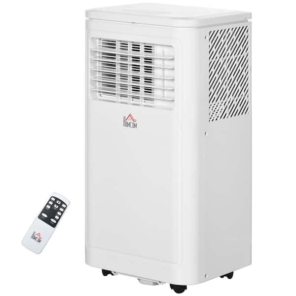 Adrinfly 8000 BTU Portable Air Conditioner Cools 344 sq. ft. with Remote in White